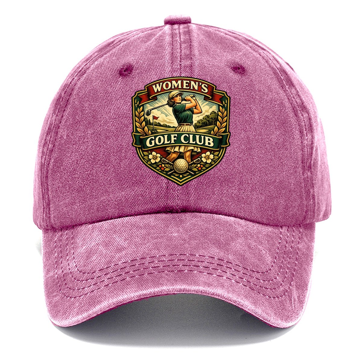 Womens Golf Club Classic Cap – Dusty Rose
