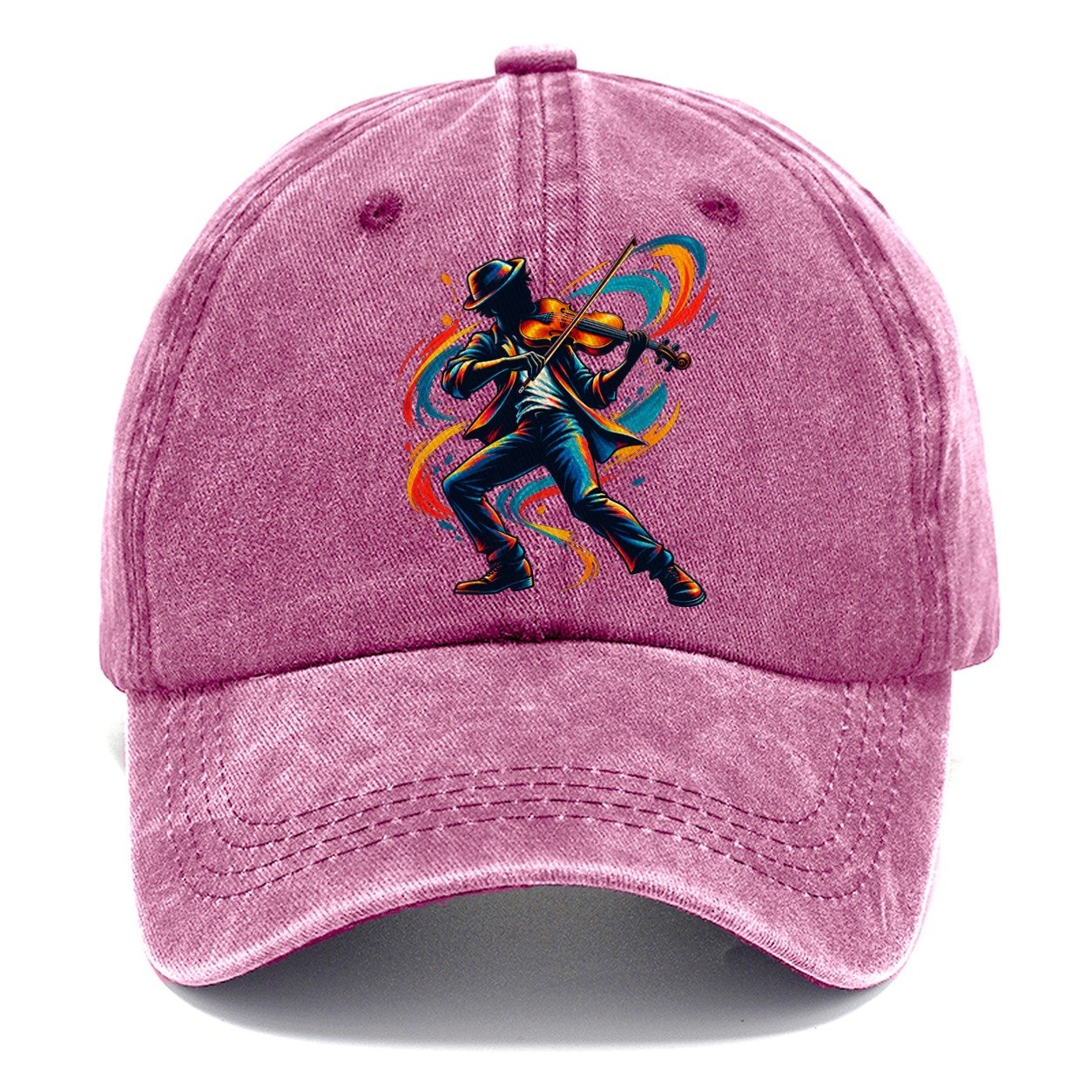 Violin Icon Music Instruments Classic Cap – Dusty Rose