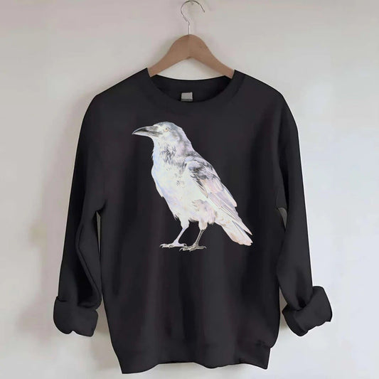 Raven Crewneck Sweatshirt – Black