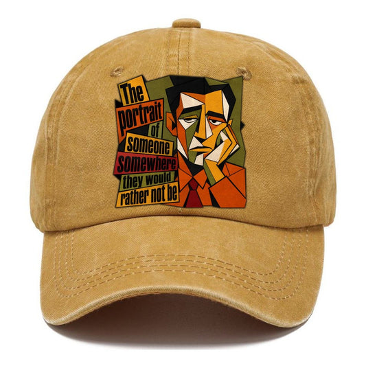 Bored Office Man Portrait Classic Cap – Golden Harvest