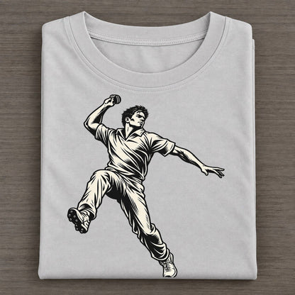 Cricket Fast Bowler Release Global Sports Ink Figures Classic T-shirt – Grey