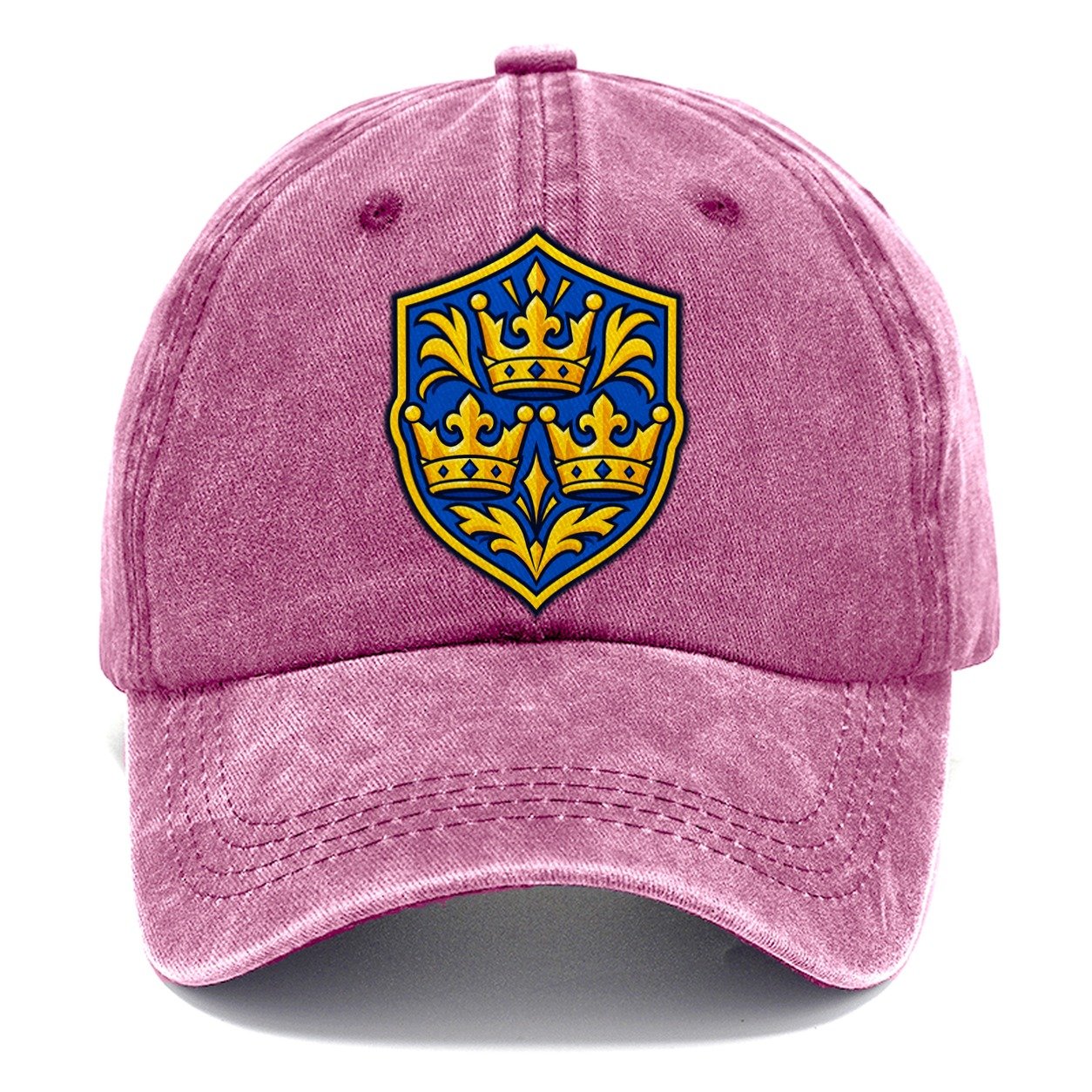 Sweden Minimal Emblem Country Logos Classic Cap – Dusty Rose
