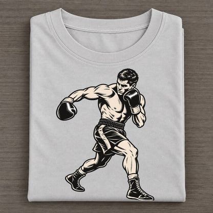 Boxer Body Hook Global Sports Ink Figures Classic T-shirt – Grey