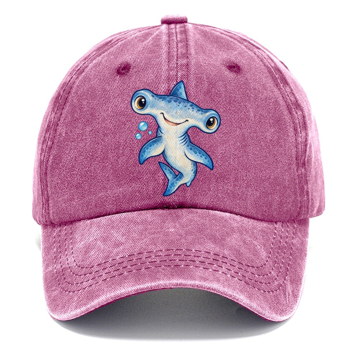 Hammerhead Shark Curious Tilt Sea Sprite Classic Cap – Dusty Rose