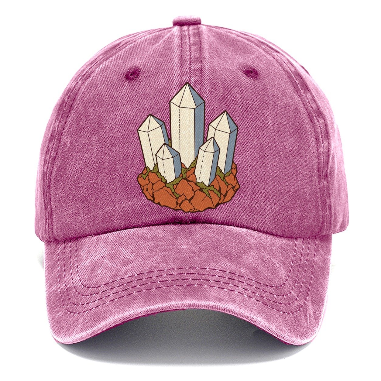 Quartz Cluster Study Rocks And Minerals Classic Cap – Dusty Rose