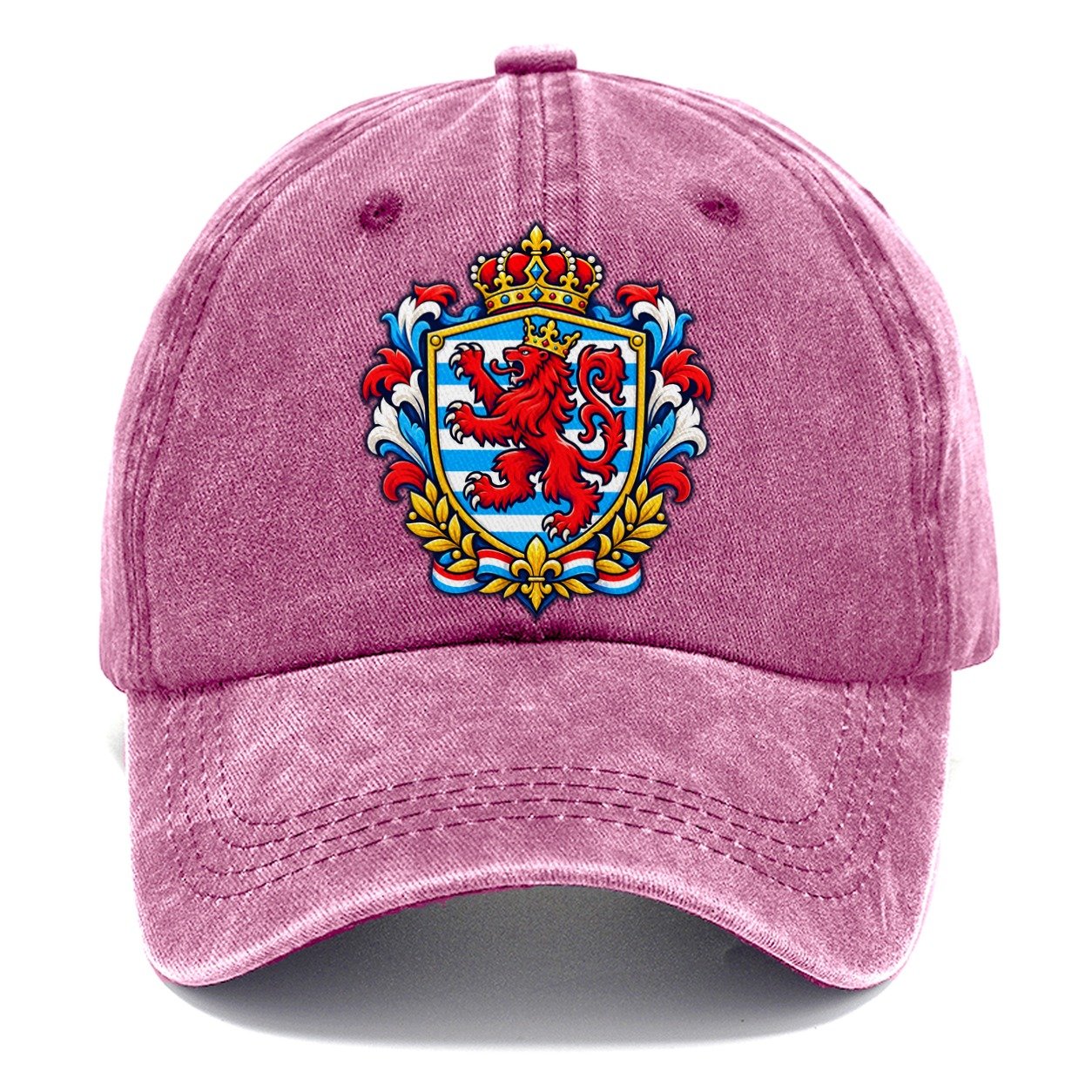 Luxembourg Heraldic Crest Country Logos Classic Cap – Dusty Rose