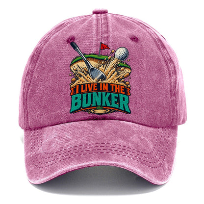 I Live In The Bunker Golf Life Classic Cap – Dusty Rose
