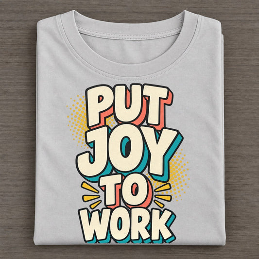 Put Joy To Work Classic T-shirt – Grey
