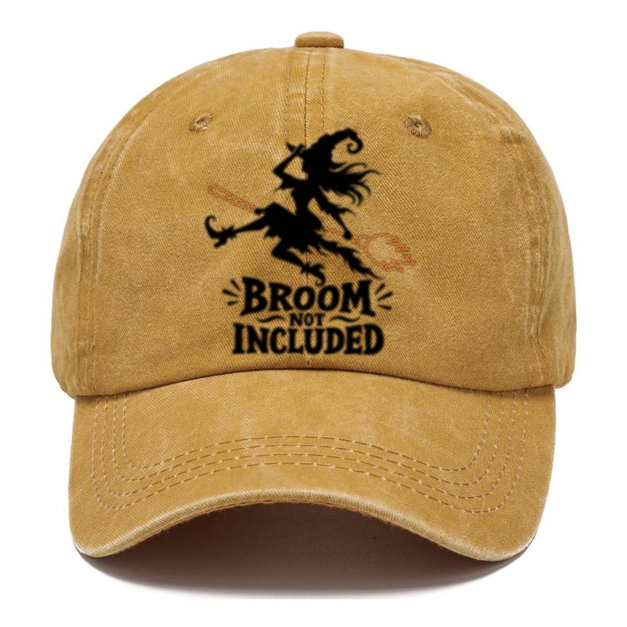 Broom Not Included Slogan Witch Magic Classic Cap – Golden Harvest