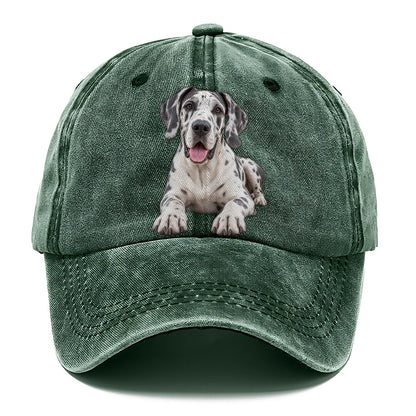 Great Dane Lying Down Top Breeds Classic Cap – Forest Mist