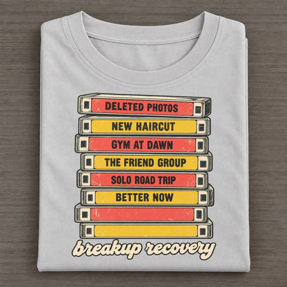 Breakup Recovery Rewind Shelf Classic T-shirt – Grey