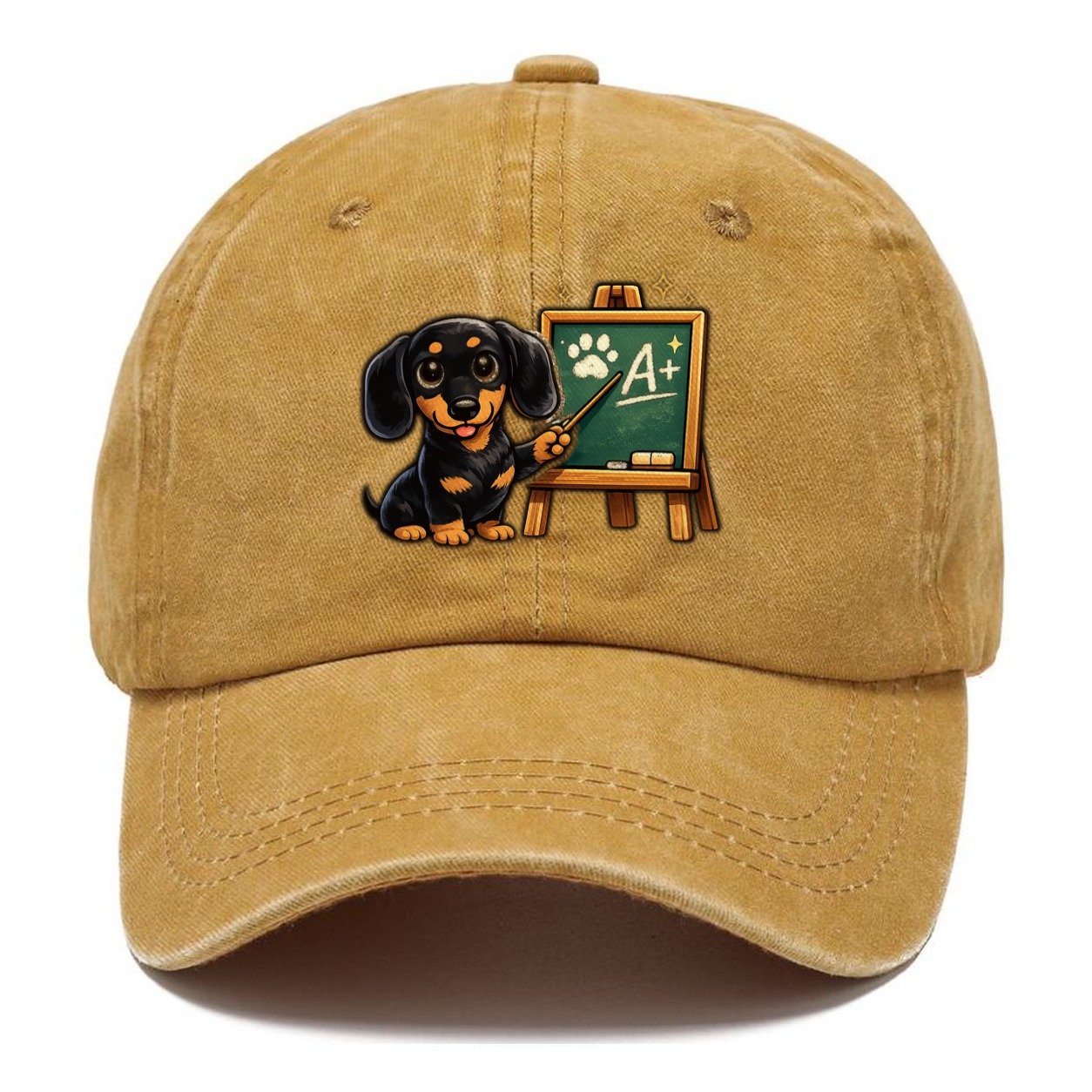 Dachshund Teacher Chalkboard Classic Cap – Golden Harvest