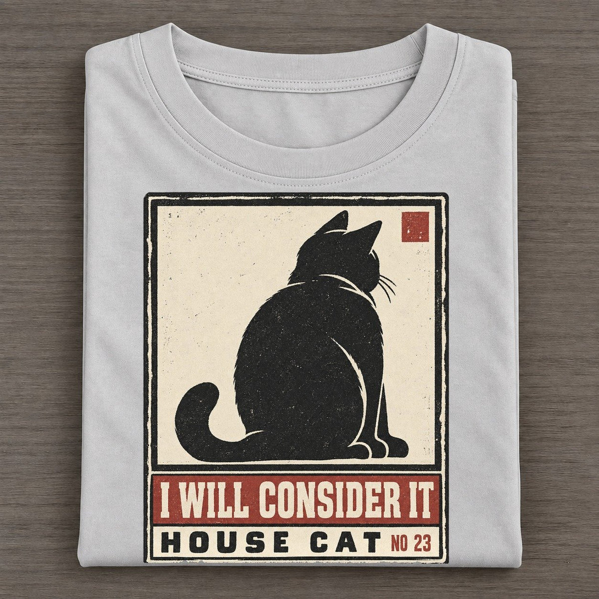 I Will Consider It Neko Says No Classic T-shirt – Grey