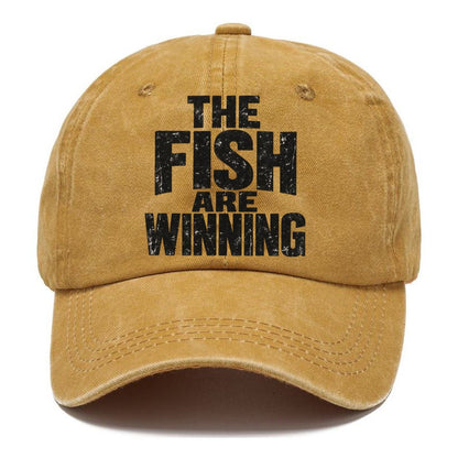 The Fish Are Winning Fishing Club Classic Cap – Golden Harvest