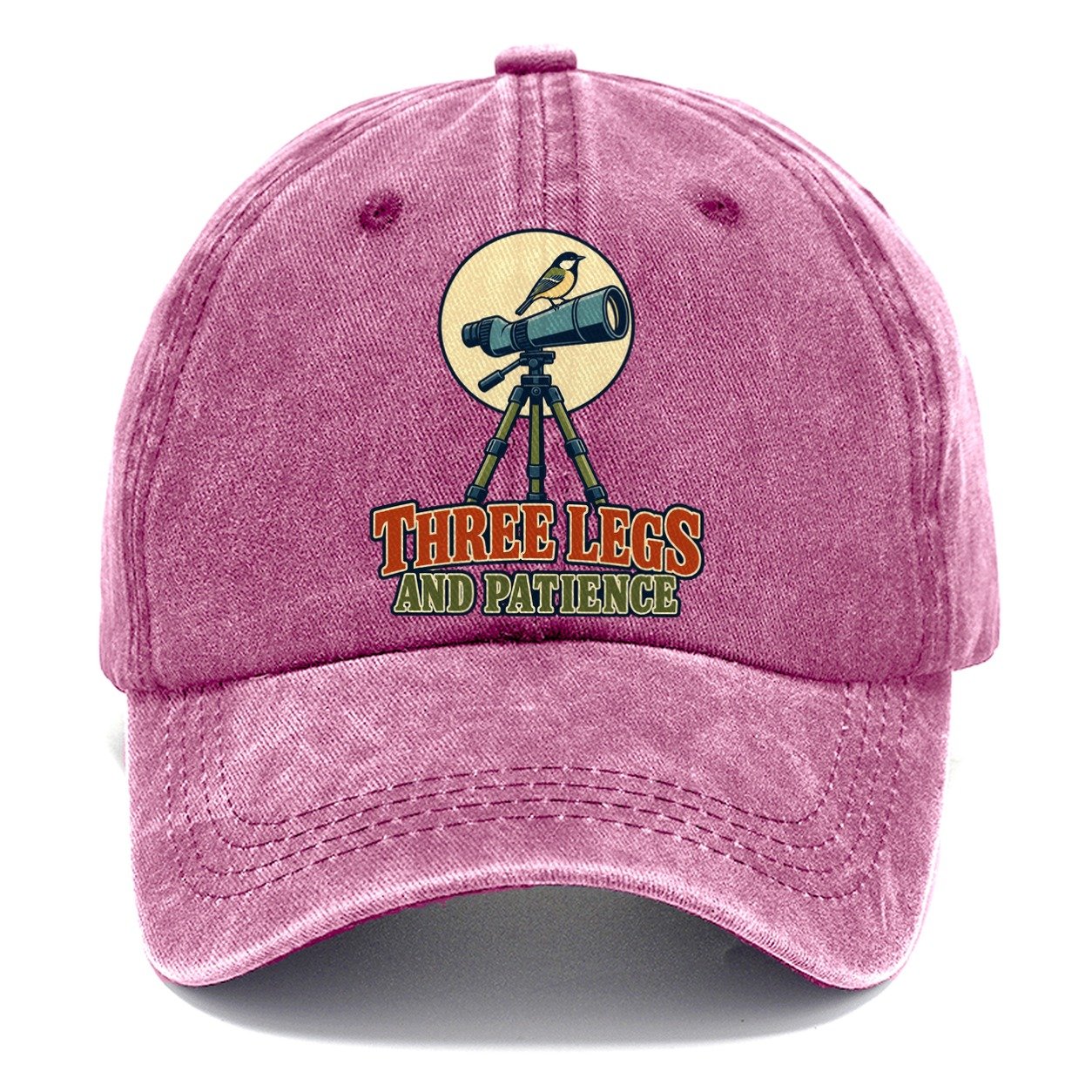 Three Legs And Patience Birdwatching Classic Cap – Dusty Rose