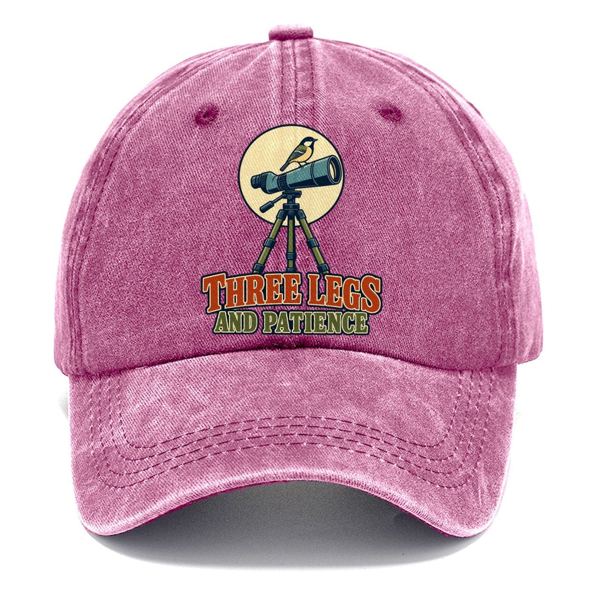 Three Legs And Patience Birdwatching Classic Cap – Dusty Rose