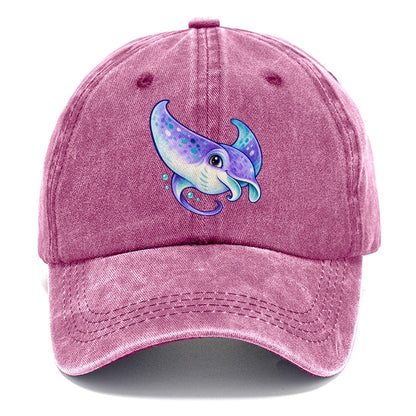 Manta Ray Barrel Turn Sea Sprite Classic Cap – Dusty Rose