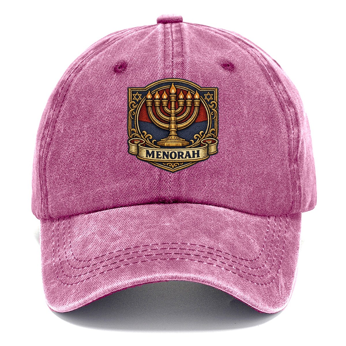 Menorah Seven Branch Classic Cap – Dusty Rose