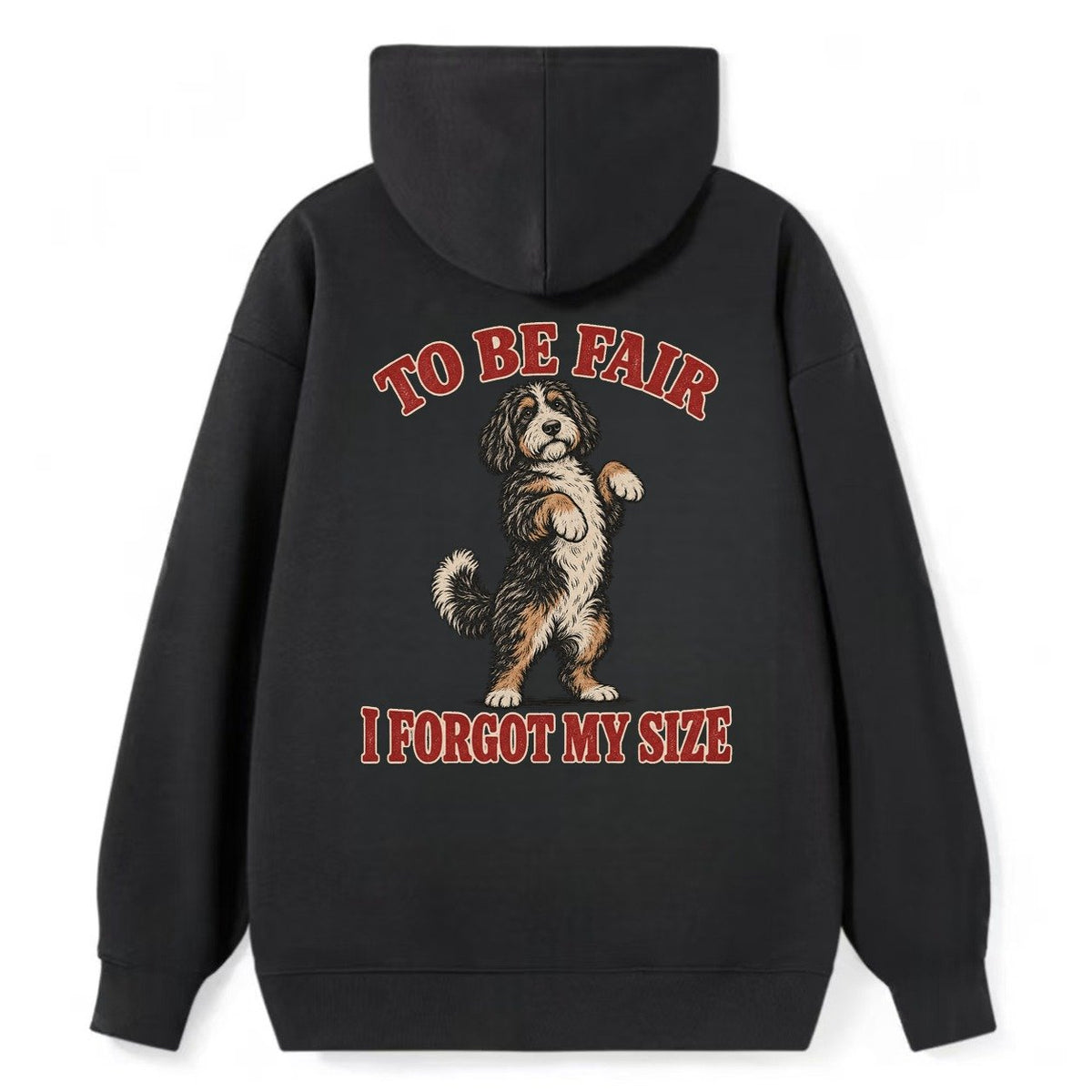 Bernedoodle Dog Declarations Classic Pullover Hoodie – Black