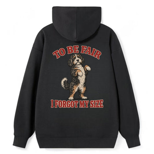 Bernedoodle Dog Declarations Classic Pullover Hoodie – Black