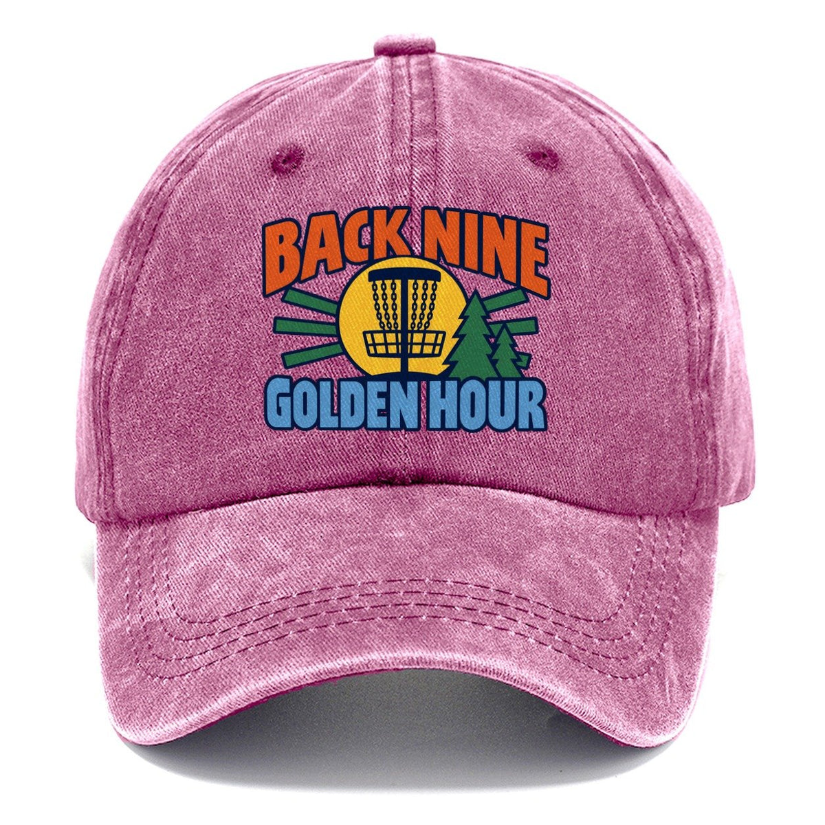 Back Nine Golden Hour Disc Golf Classic Cap – Dusty Rose
