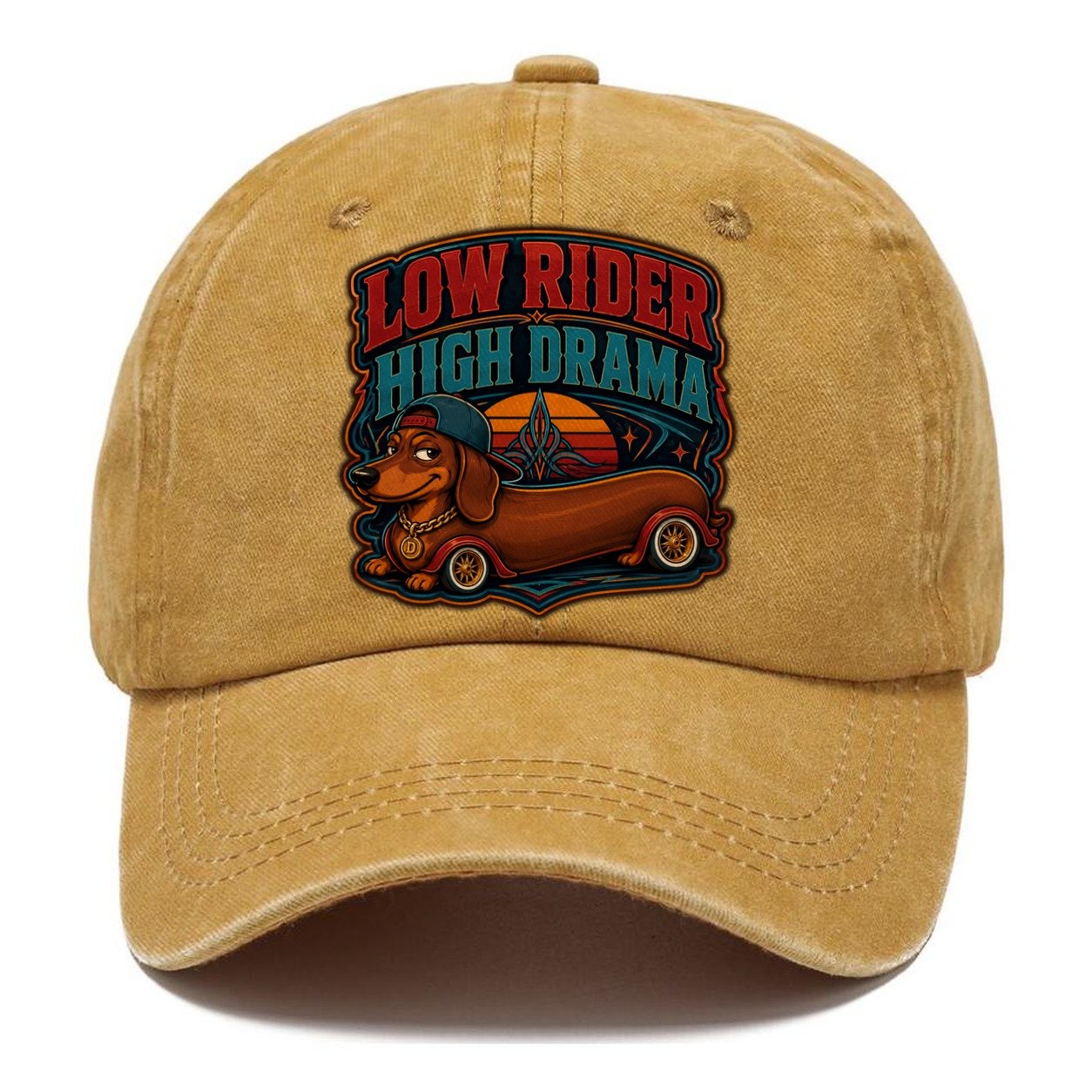 Low Rider High Drama Dachshund Classic Cap – Golden Harvest