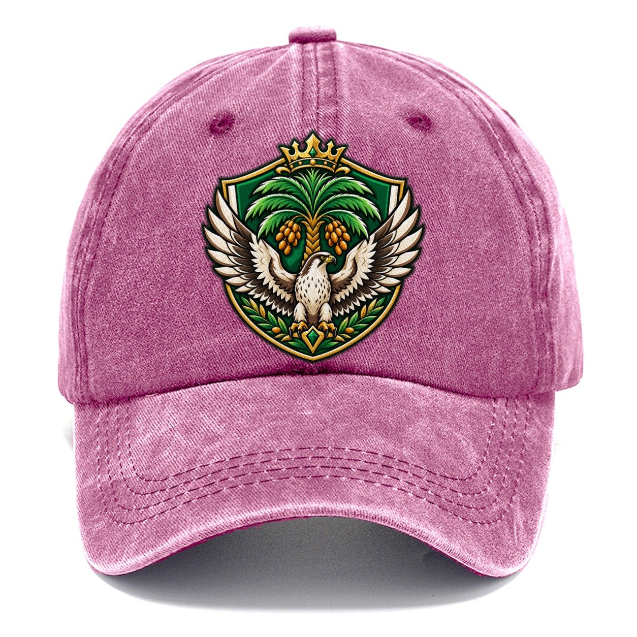 Saudi Arabia Heraldic Crest Country Logos Classic Cap – Dusty Rose