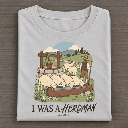 I Was A Herdman The Counting Gate Classic T-shirt – Grey