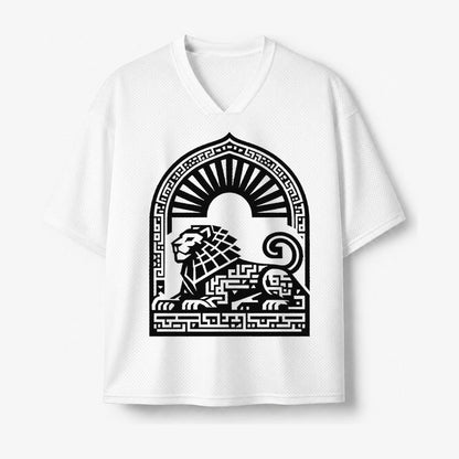 Persian Lion Arch Mesh Jersey – White