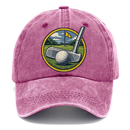 Putter And Ball Circle Golf Life Classic Cap – Dusty Rose