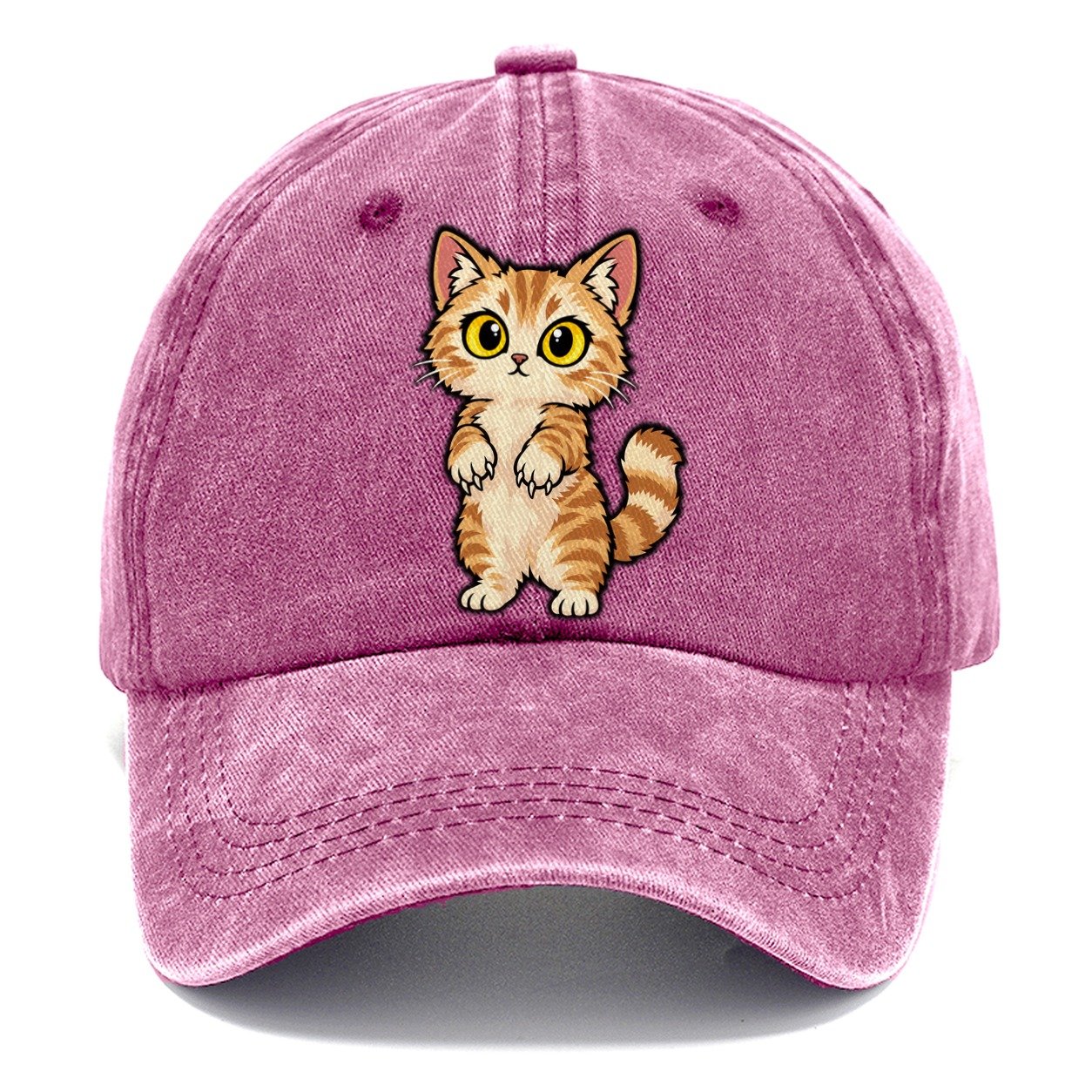 Munchkin Standing Up Peeking Cats Classic Cap – Dusty Rose