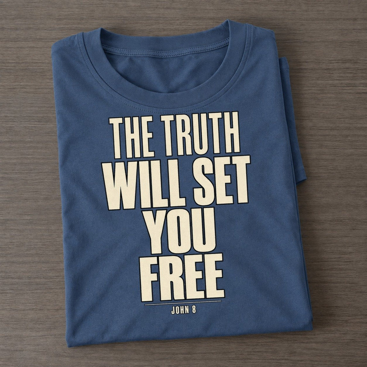The Truth Will Set Plain Gospel Classic T-shirt – Twilight Navy
