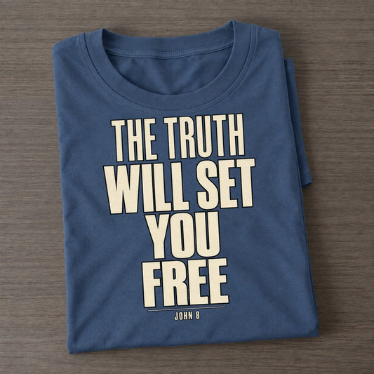 The Truth Will Set Plain Gospel Classic T-shirt – Twilight Navy
