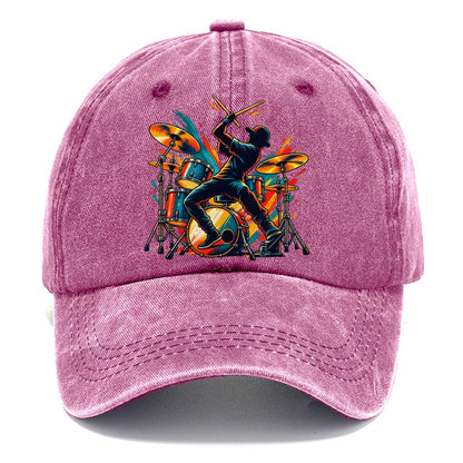 Drum Kit Icon Music Instruments Classic Cap – Dusty Rose