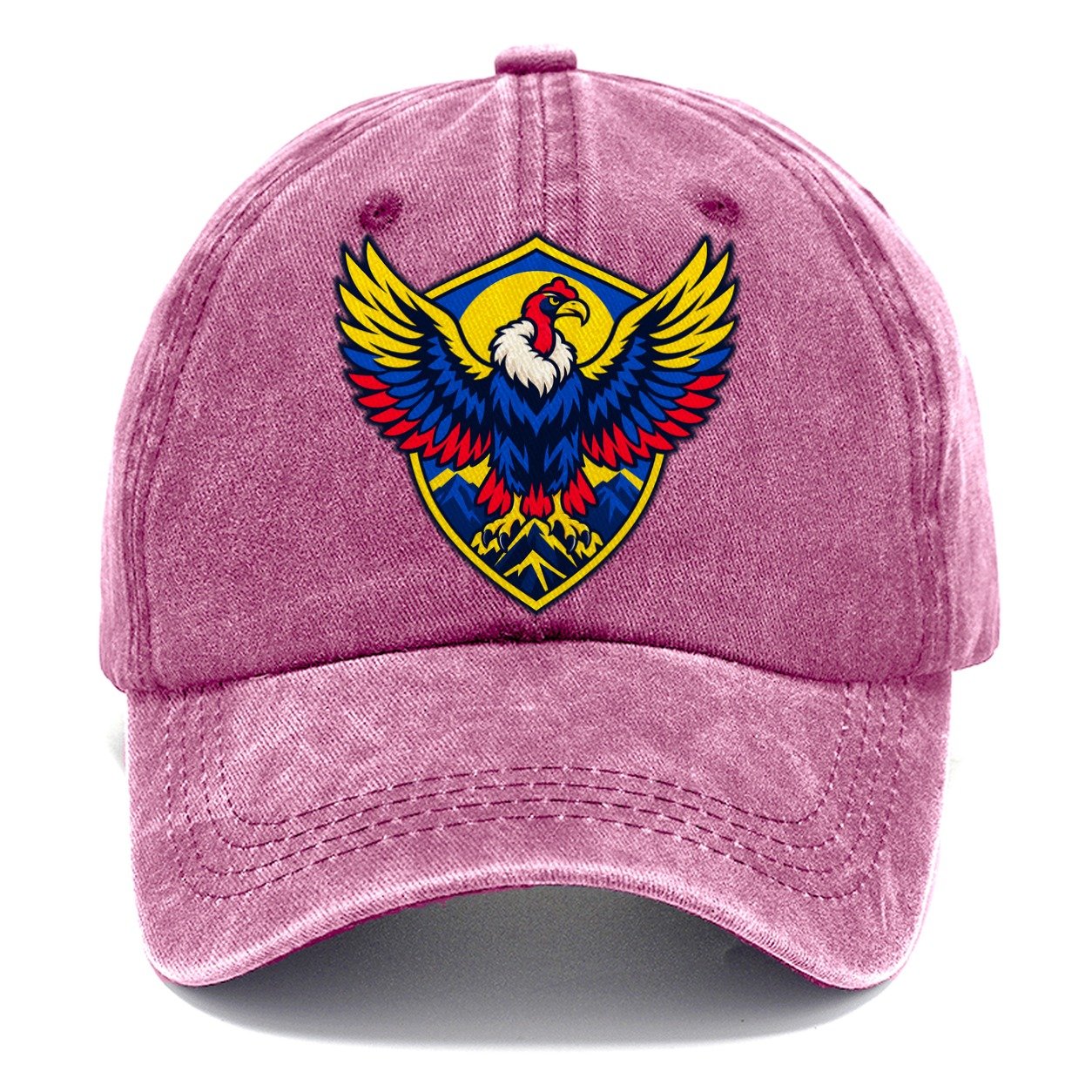 Colombia Minimal Emblem Country Logos Classic Cap – Dusty Rose
