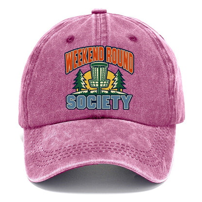 Weekend Round Society Disc Golf Classic Cap – Dusty Rose