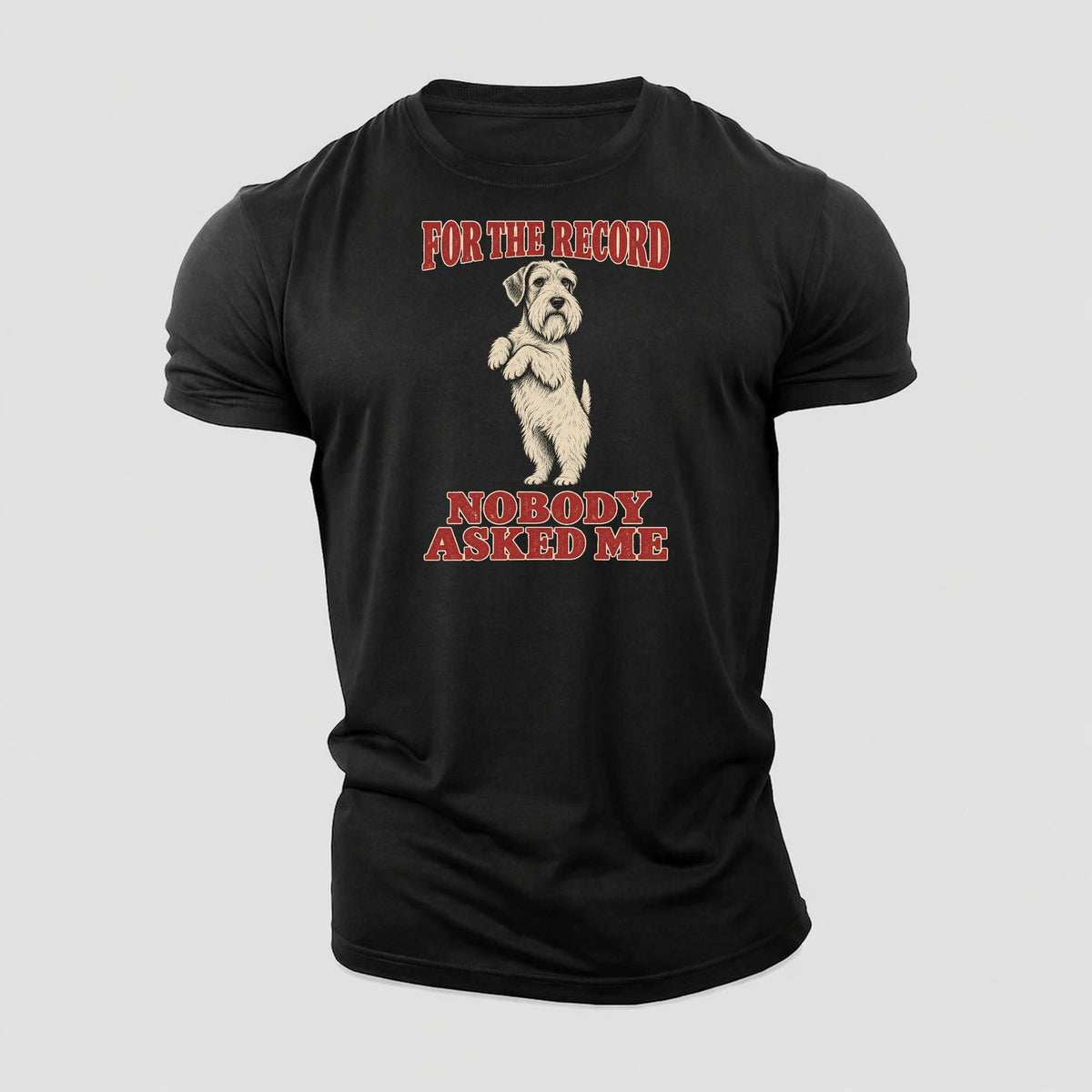 Sealyham Terrier Dog Declarations Cotton T-Shirt – Black