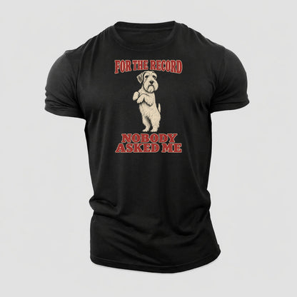 Sealyham Terrier Dog Declarations Cotton T-Shirt – Black