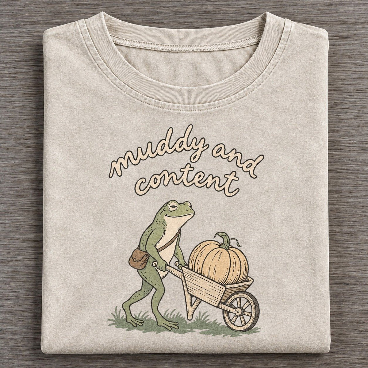 Wheelbarrow Days Pond Folk Vintage T-shirt – Off White