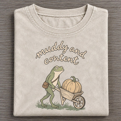 Wheelbarrow Days Pond Folk Vintage T-shirt – Off White