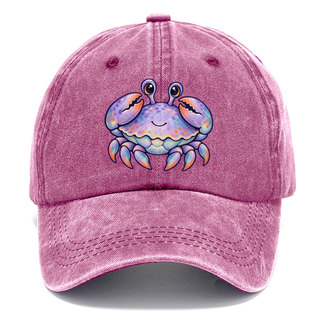 Crab Tucked Claw Hug Sea Sprite Classic Cap – Dusty Rose