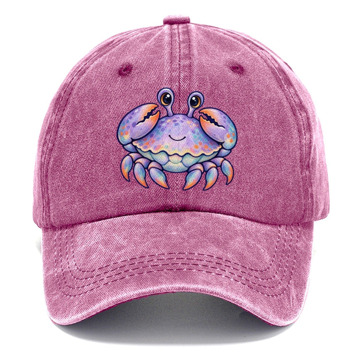 Crab Tucked Claw Hug Sea Sprite Classic Cap – Dusty Rose