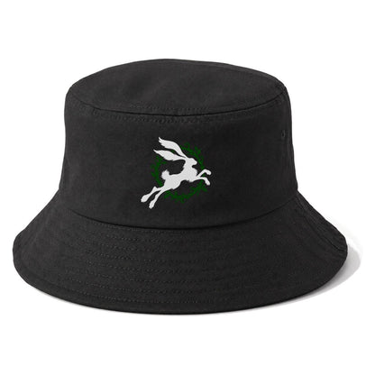 Celtic Hare Familiar Bucket Hat – Black