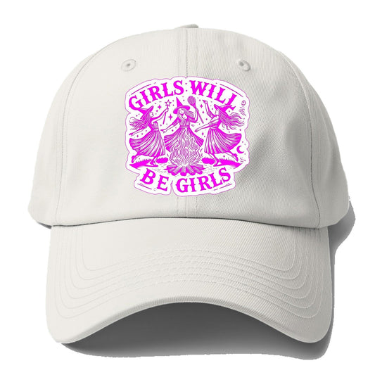 Girls Will Be Girls Baseball Cap – Off White