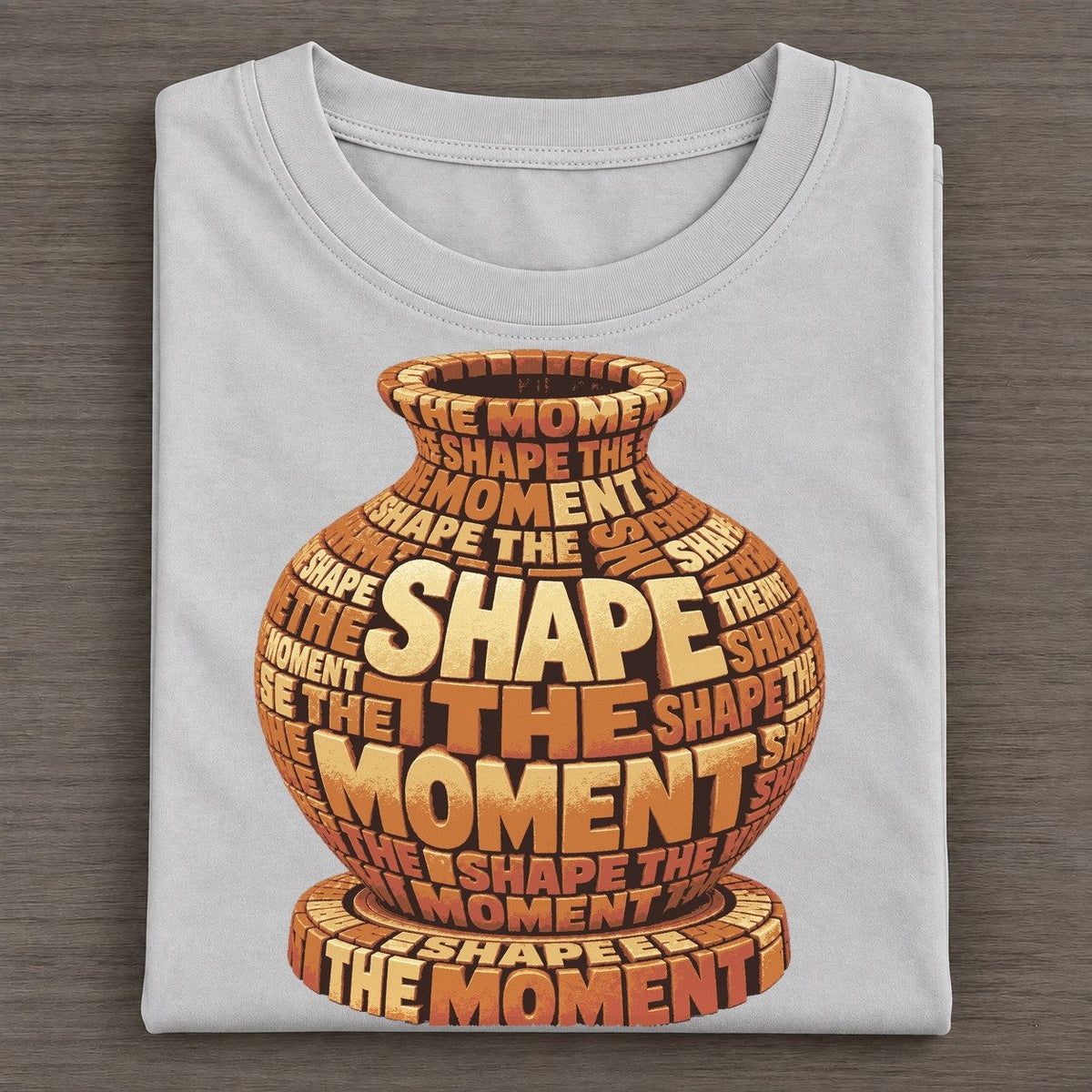 Clay Vase On Wheel Letter Sculpture Classic T-shirt – Grey