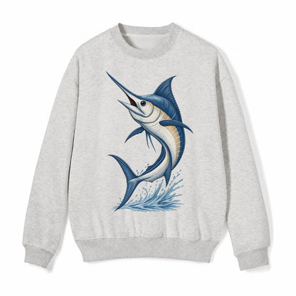 Marlins Majesty Fleece Sweatshirt – Light Gray