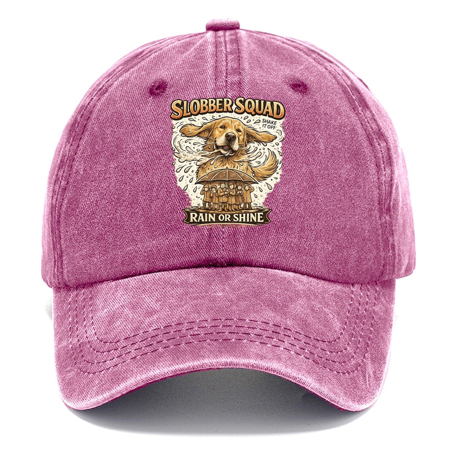 Golden Retriever Slobber Squad Classic Cap – Dusty Rose