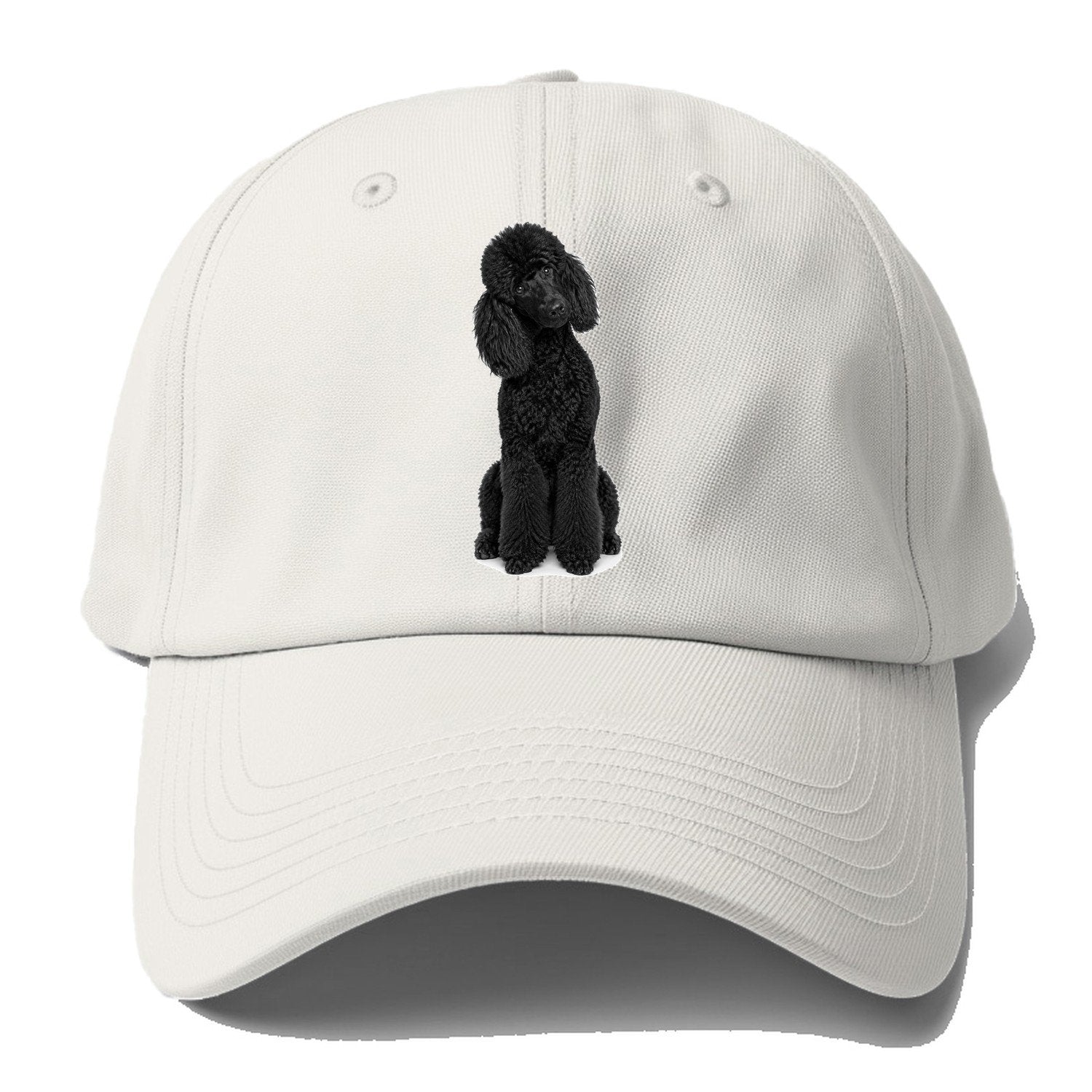 Black Poodle Baseball Cap – Off White