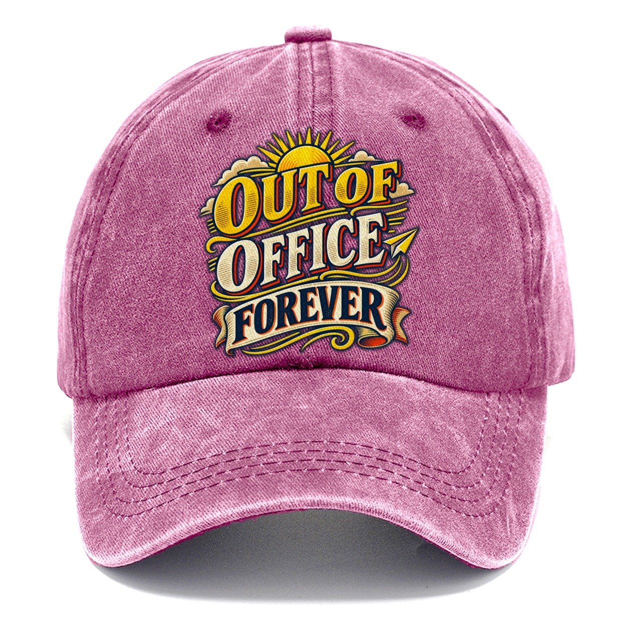 Out Of Office Forever Retired Living Classic Cap – Dusty Rose