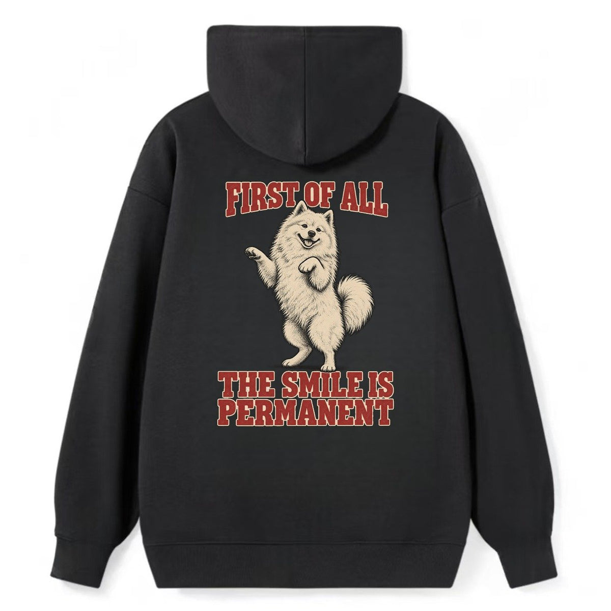 Samoyed Dog Declarations Classic Pullover Hoodie – Black